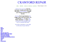 Tablet Screenshot of crawfordrepair.com